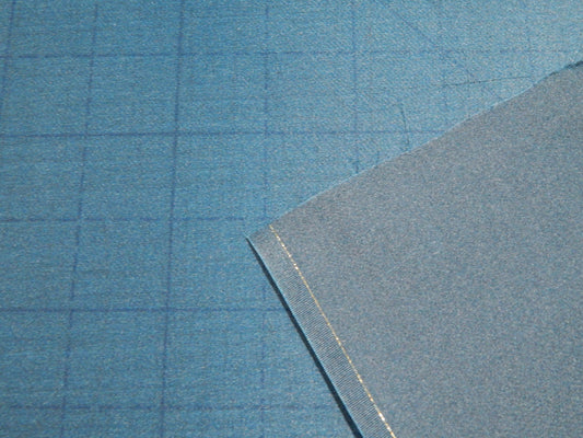 blue green double faced silk organza