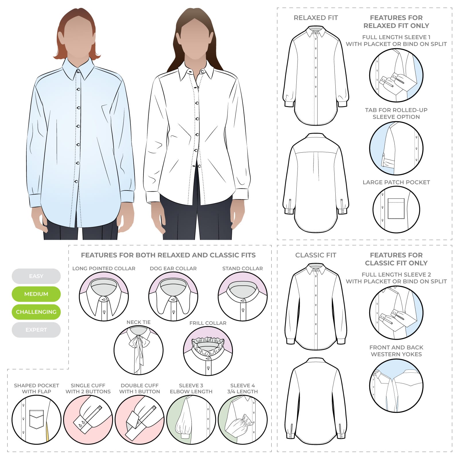 Clayton Woven Shirt Multi-Pack Sizes 4-16
