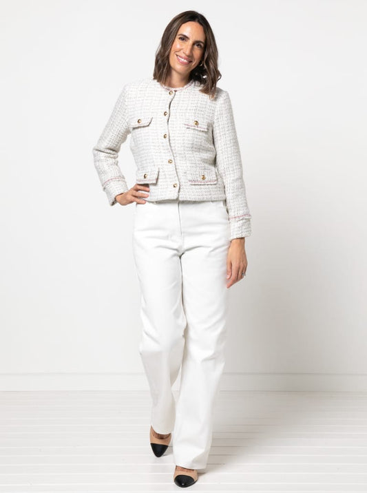 Delphine Woven Jacket Sizes 18-30 - Style Arc