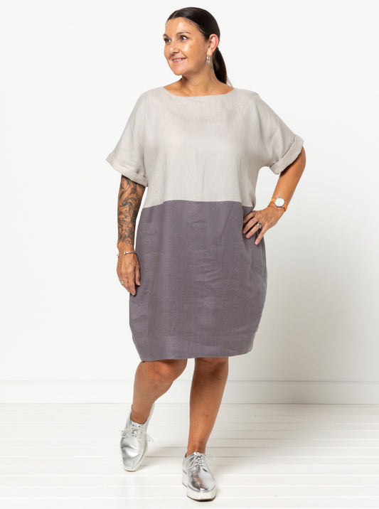 Eme Woven Dress Sizes 18-30 - Style Arc