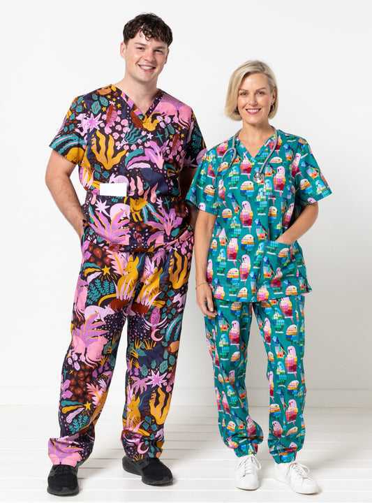 Flossy Woven Scrubs Set Sizes 18-30 - Men's & Women's - Style Arc