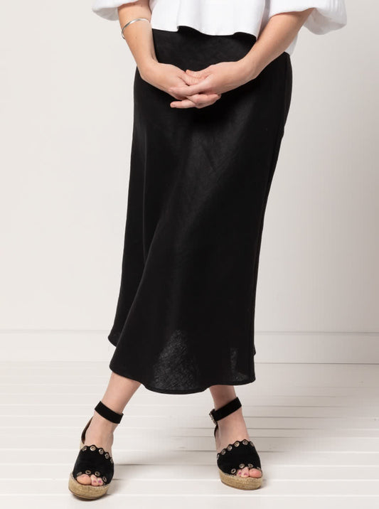 Genoa Bias Cut Skirt Sizes 4-16 - Style Arc
