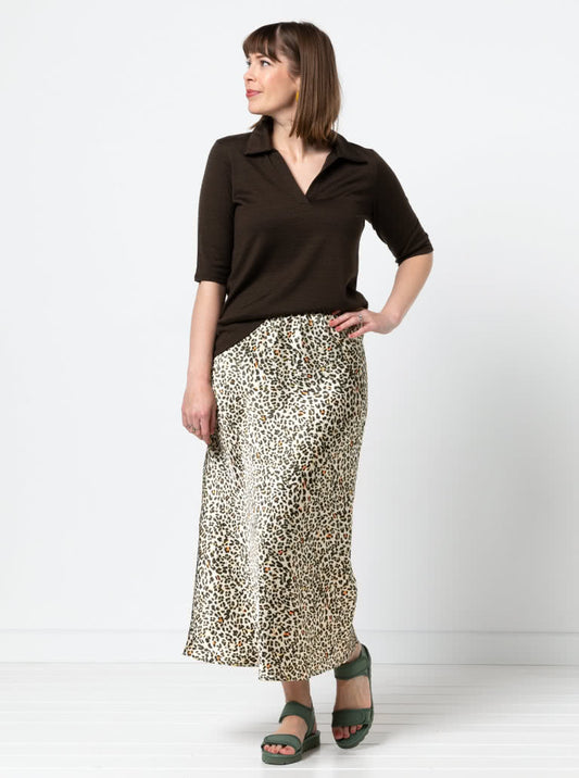 Genoa Bias Cut Skirt Sizes 18-30 - Style Arc