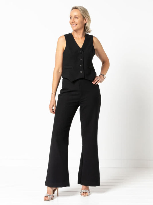 Joy Woven Vest Sizes 18-30 - Style Arc