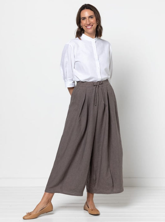 Reeve Woven Culotte Pant Sizes 18-30 - Style Arc