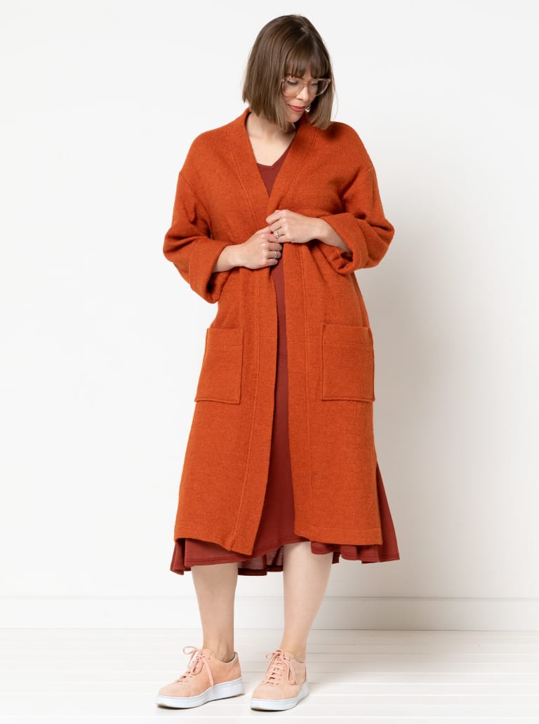 Sigrid Knit Coat/Cardi Sizes 4-16 - Style Arc