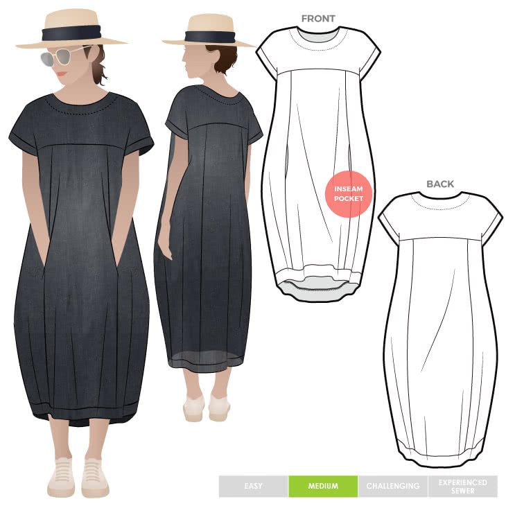 Sydney Designer Dress Sewing Pattern - 4-16