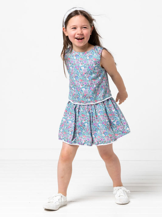 Victoria Kid's Woven Dress - Style Arc