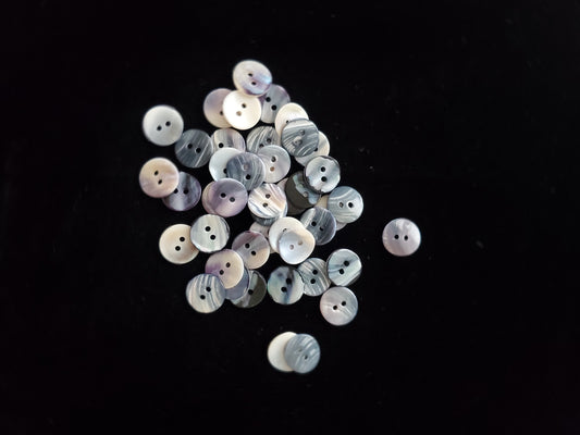 grey shell buttons