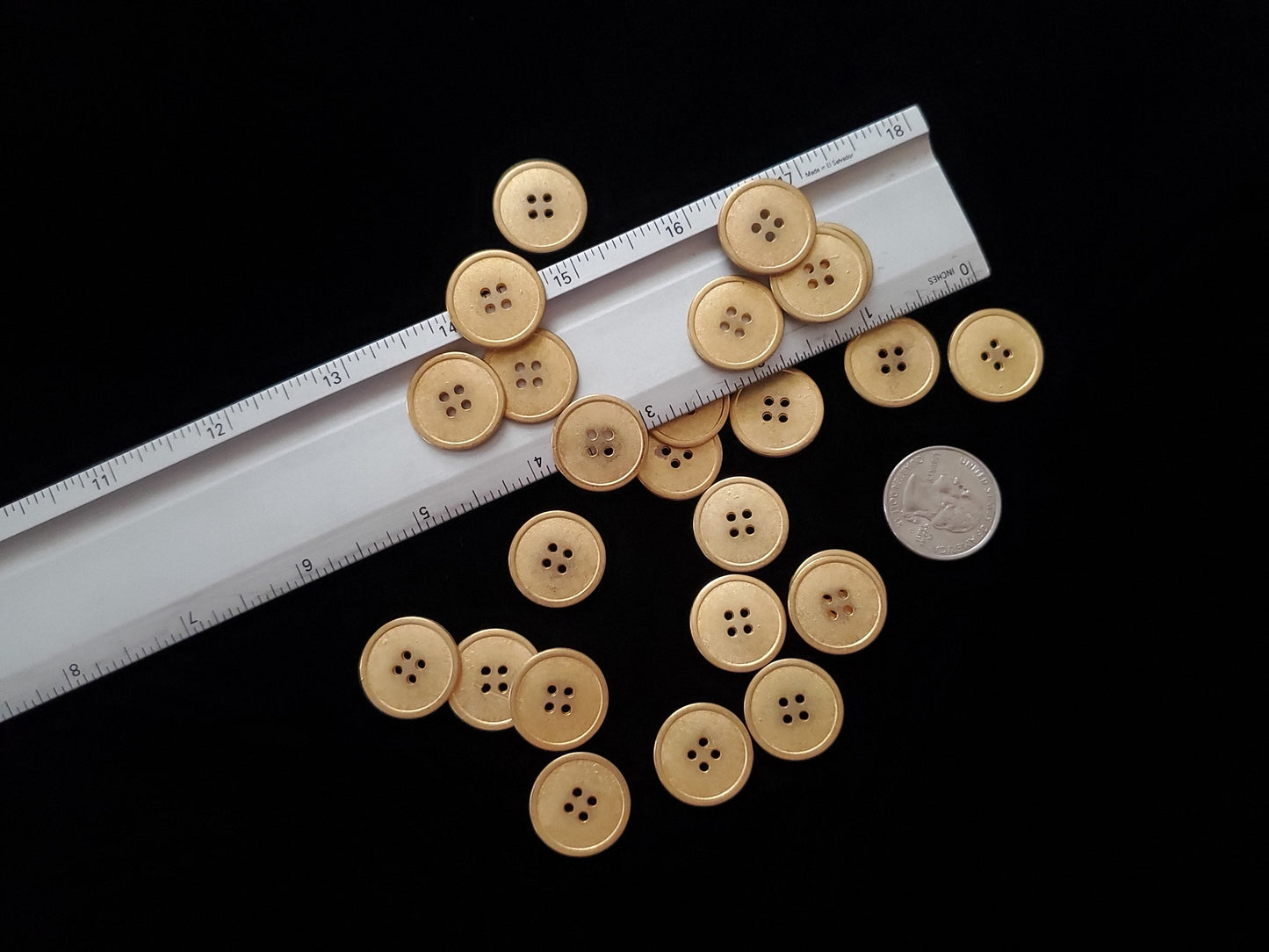 large gold buttons