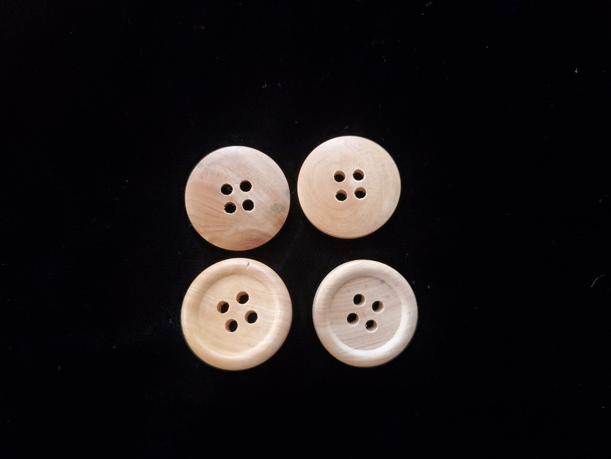 natural wood buttons
