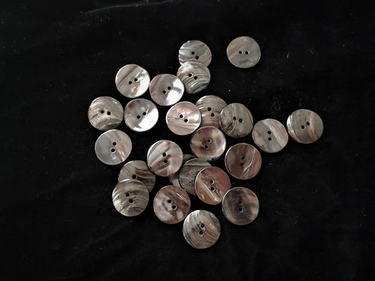 black sea shell buttons