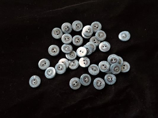 Black and blue buttons