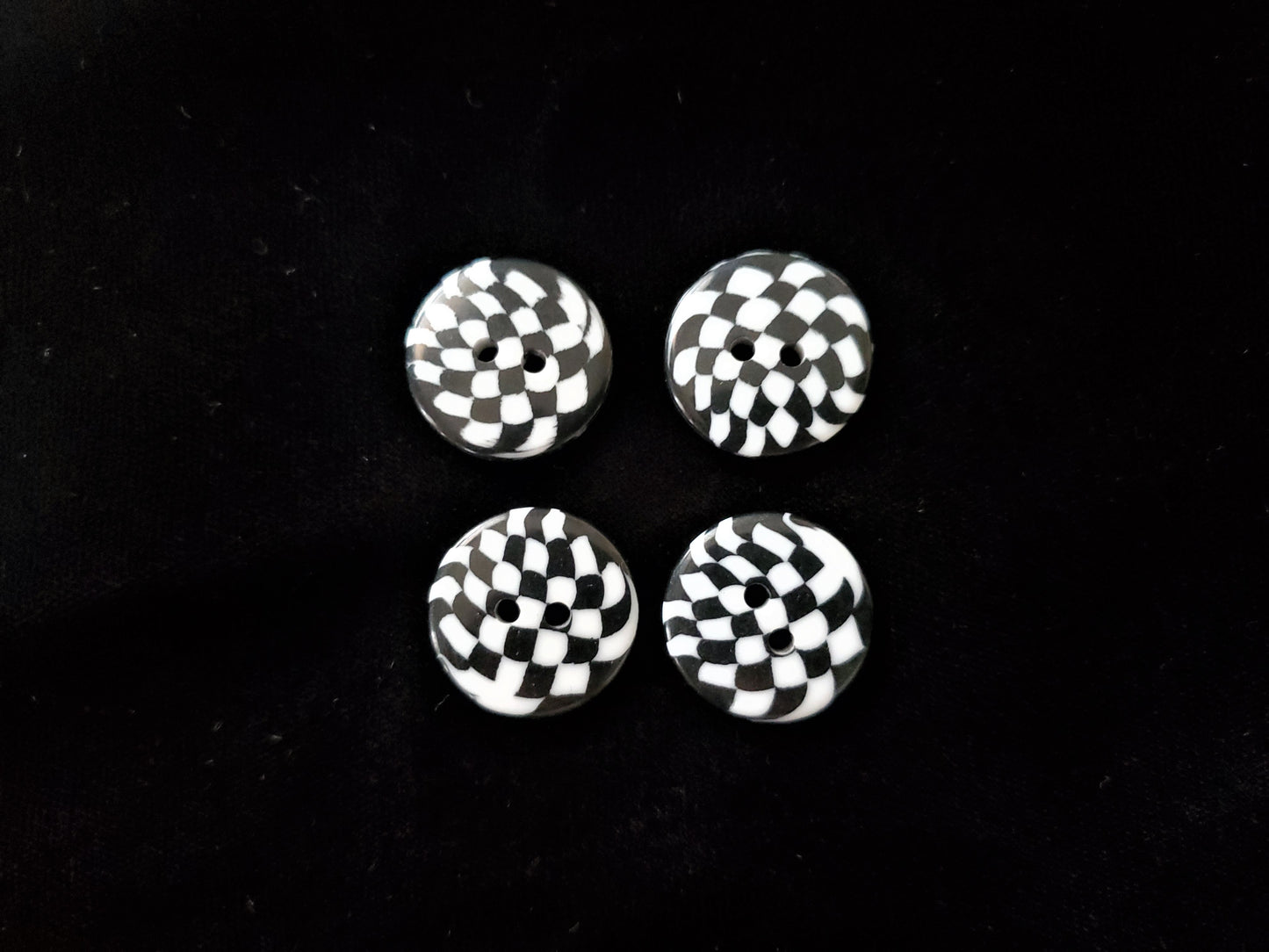 checkered buttons