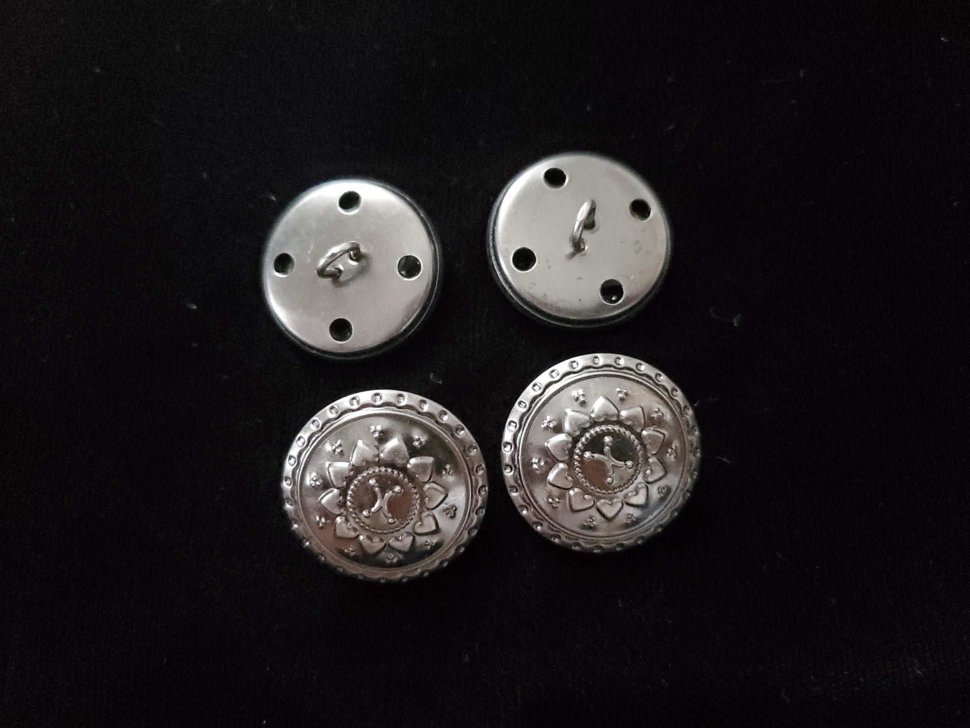 decorative metal buttons