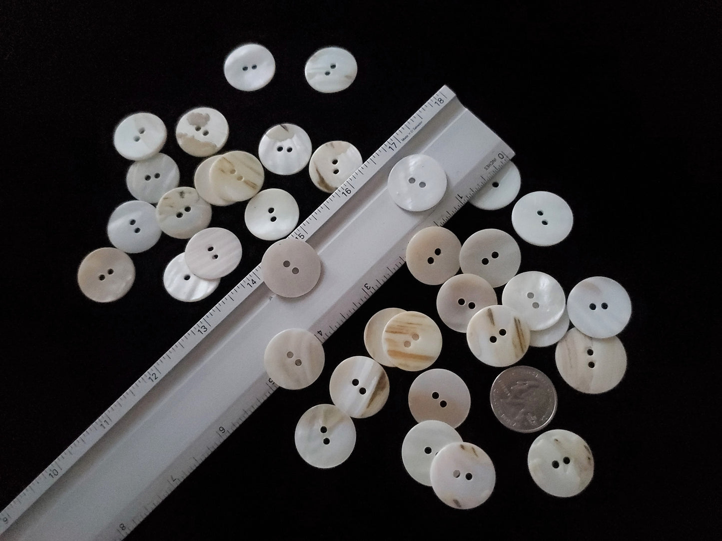 natural white buttons