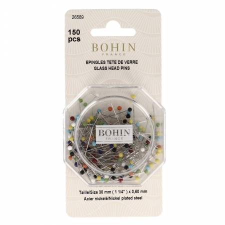 Bohin Glass Head Fine Pins - 150ct