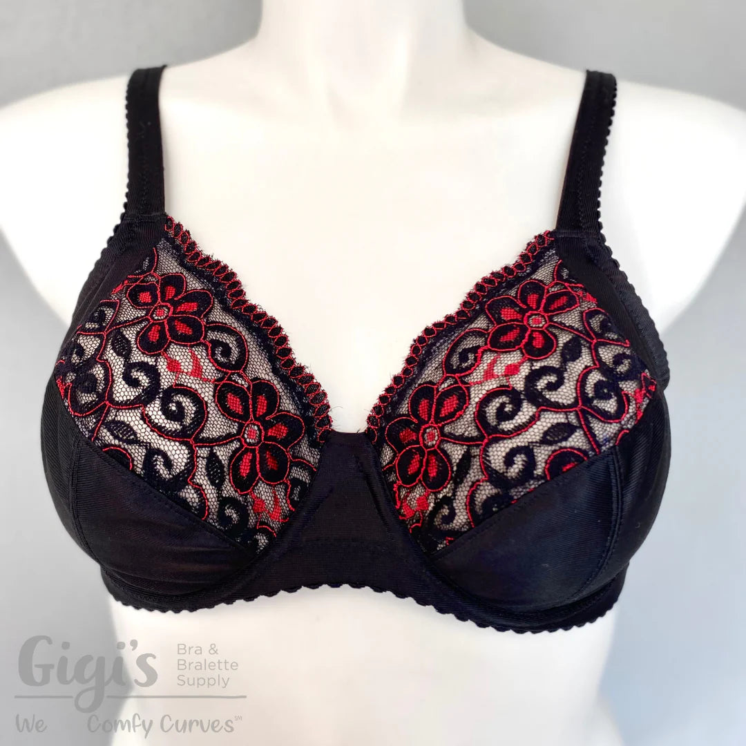 black and red shelley bra sewing camp kansas city