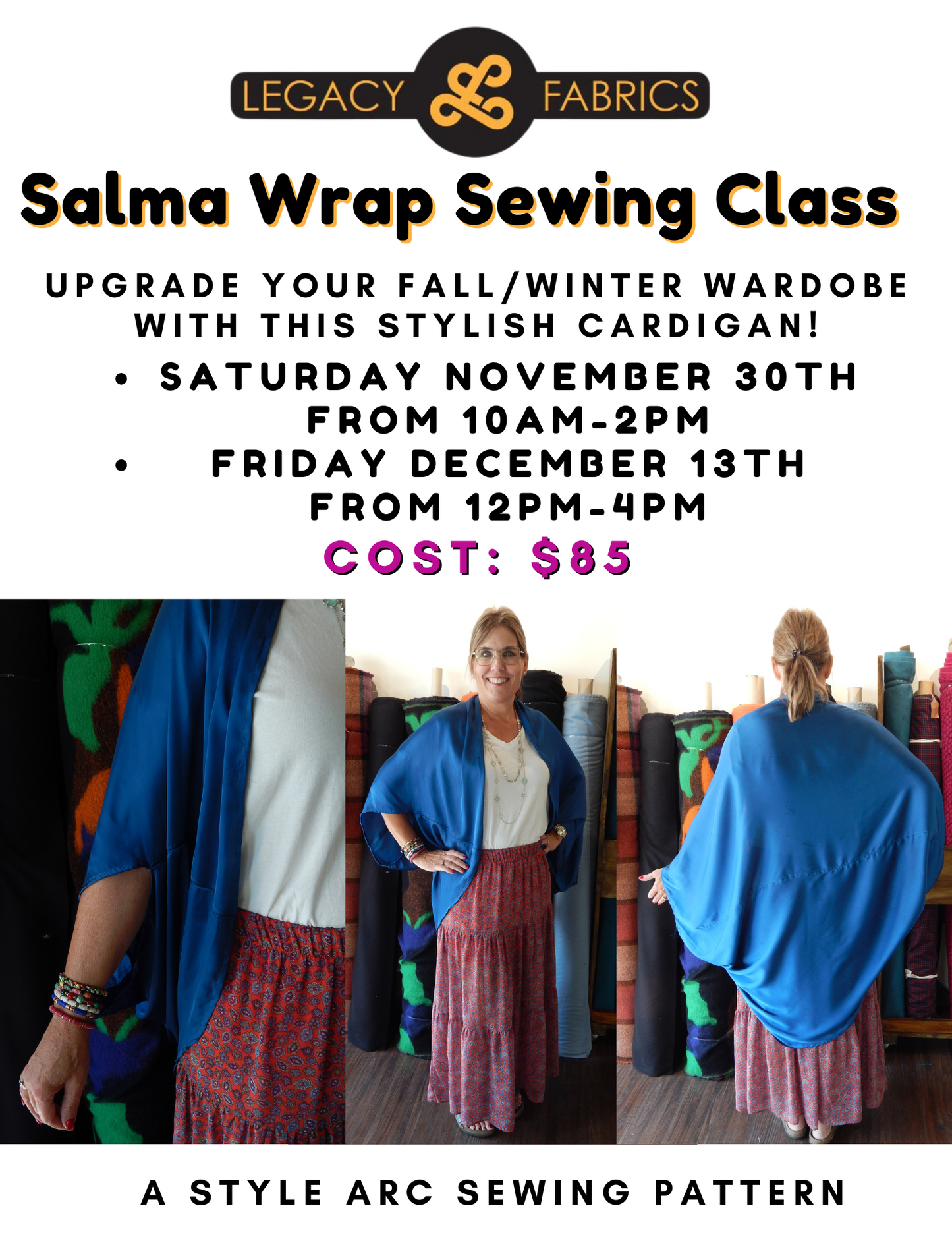 Salma Wrap - Sewing Class