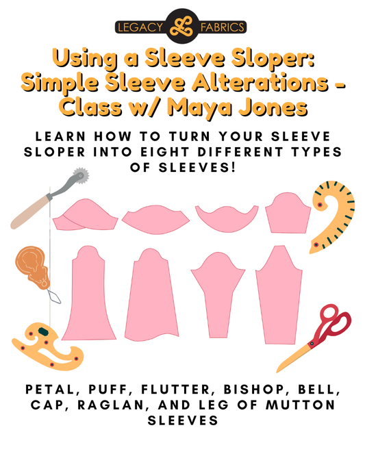 Using a Sleeve Sloper: Simple Sleeve Alterations: Class w/ Maya Jones