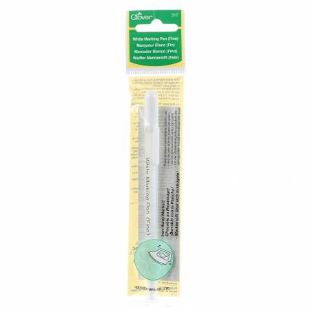 Water Soluble and Iron Off Marking Pen - White