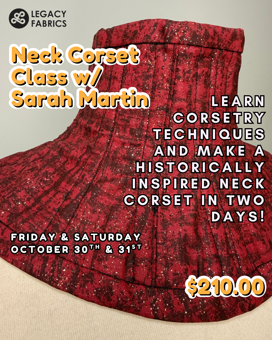Neck Corset - Class with Sarah Martin