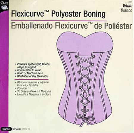 Flexicurve Polyester Boning - 7/16" - By the Yard