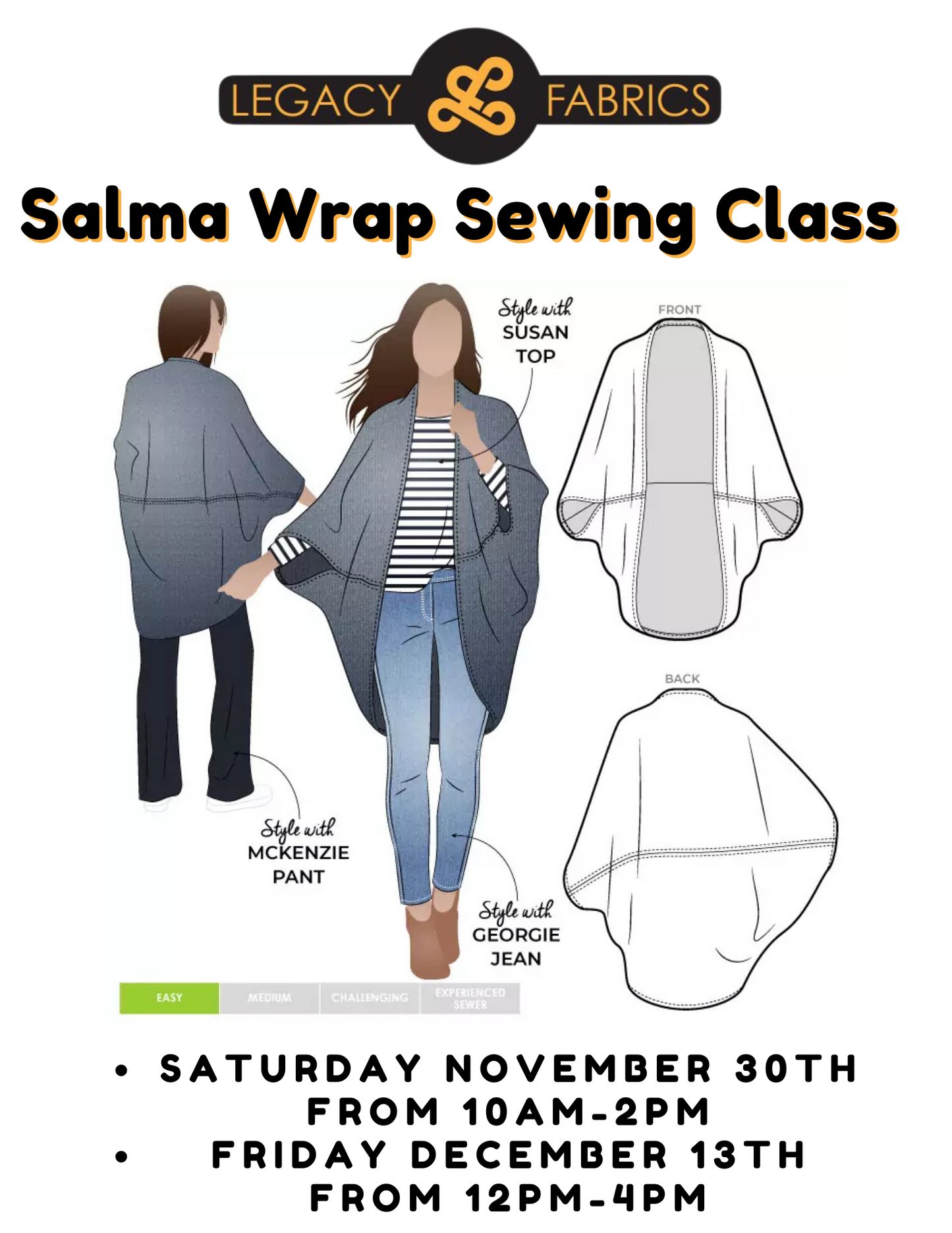 Salma Wrap - Sewing Class