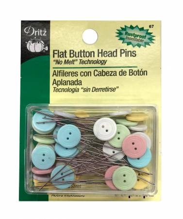 Flat Button Head Pins - 50ct