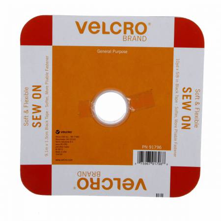 VELCRO® Soft & Flex Sew-In - Black - 5/8"