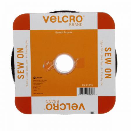 VELCRO® Regular Tape - Black - 3/4"