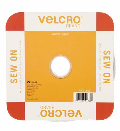 VELCRO® Regular Tape - White - 3/4"