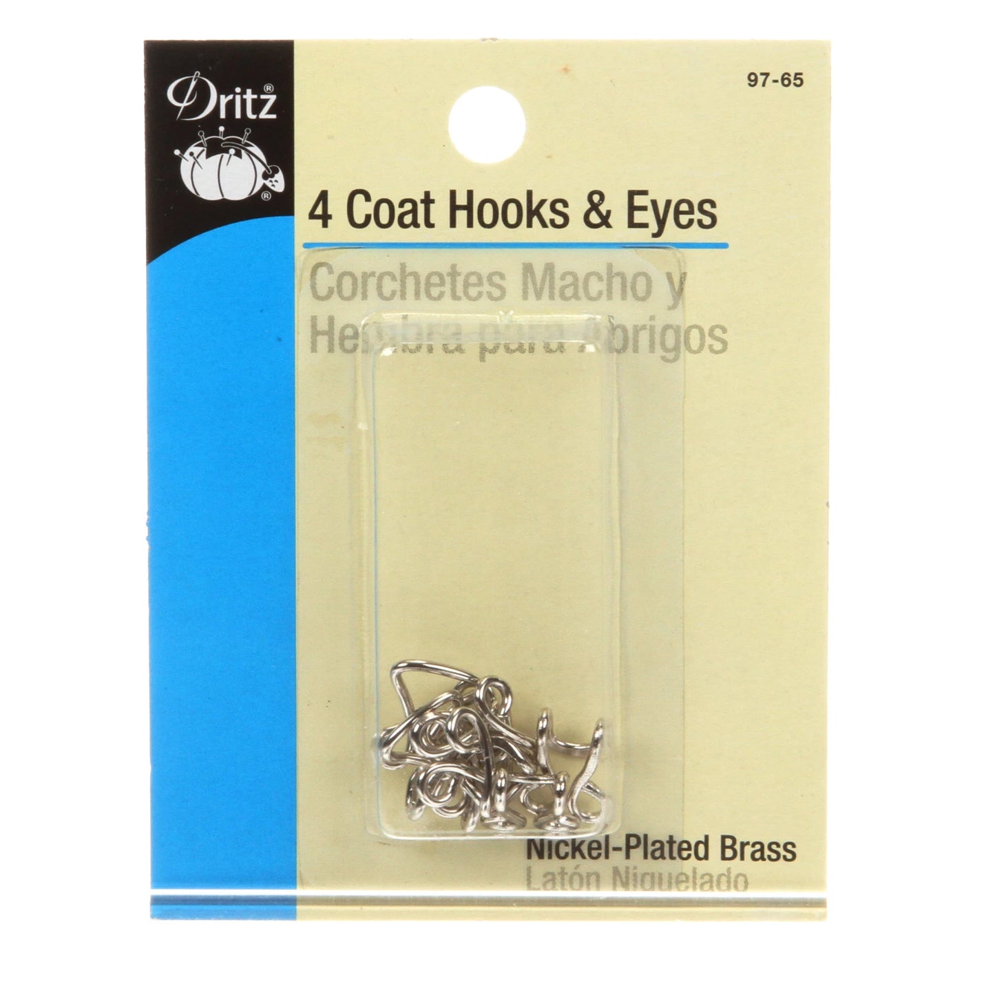 Dritz Medium Sized Hooks and Eyes Silver (4ct)