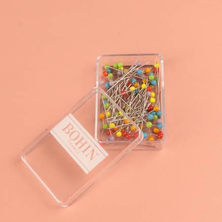 Bohin Glass Head Pins (1"x3/16") - 80ct