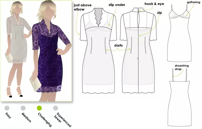 Alisha Dress Sizes 18-30 - Style Arc