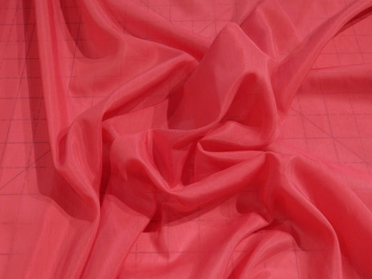 Bright Pink Silk Voile Fabric