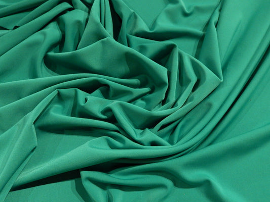 Medium Blue Green Polyester Knit Fabric