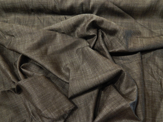 Lightweight Cotton Black Chambray Fabric