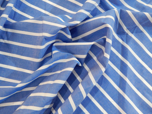 Striped Cotton/Linen Blend Fabric