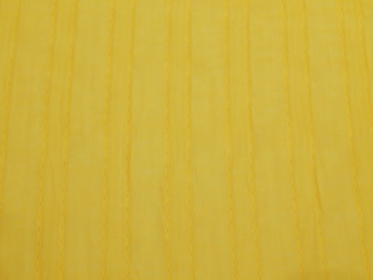 Soft Yellow Embroidered Stripe Cotton Fabric