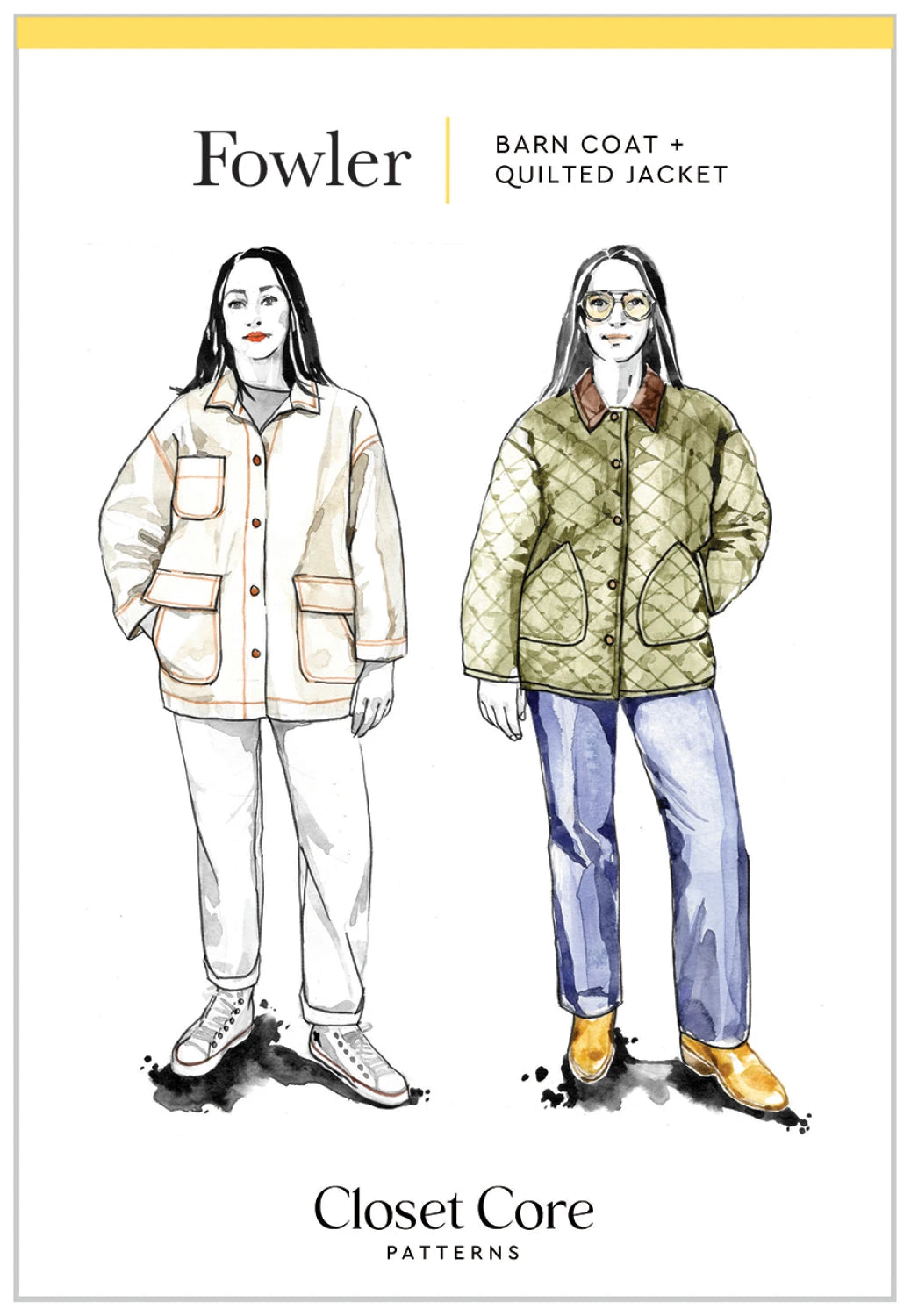 Fowler Barn Coat & Quilted Jacket Sizes 0-20 - Closet Core Patterns