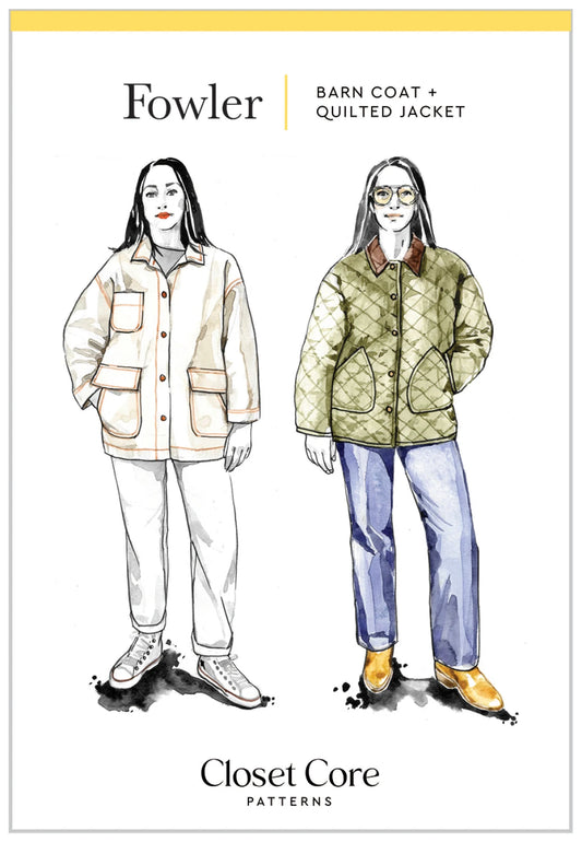 Fowler Barn Coat & Quilted Jacket Sizes 0-20 - Closet Core Patterns