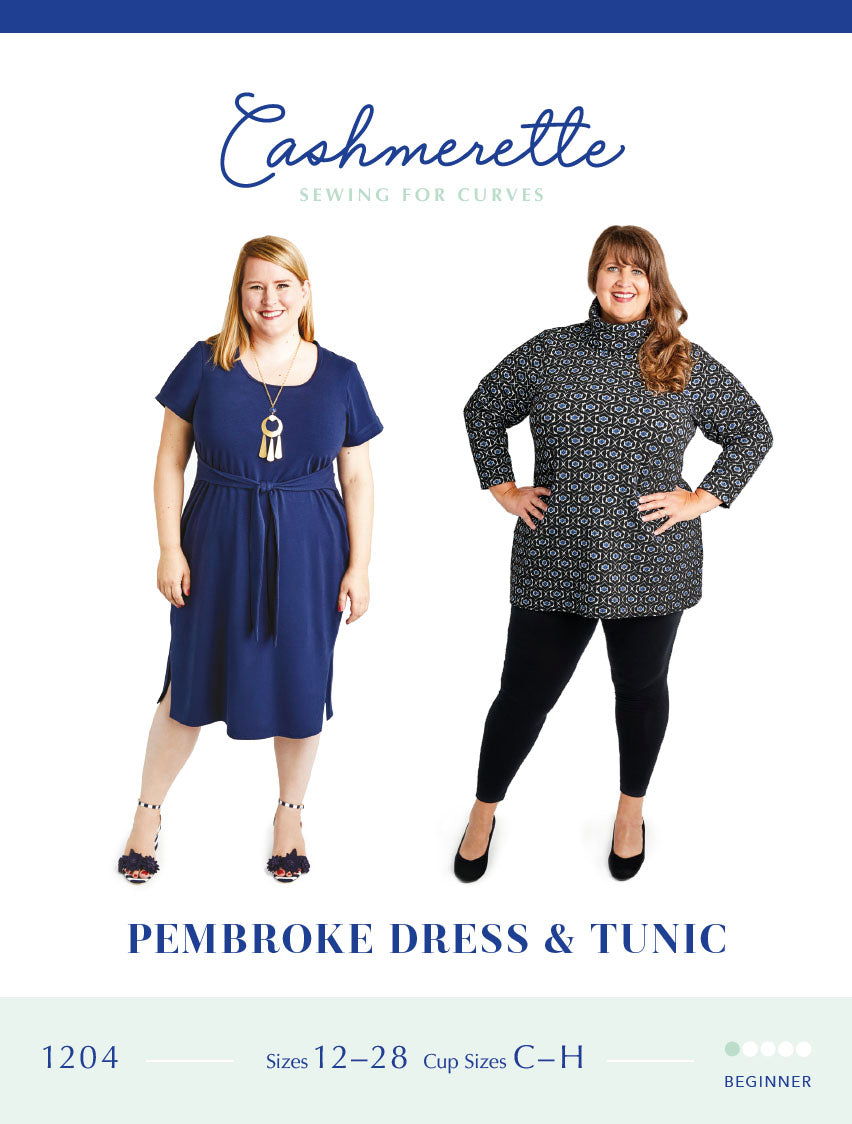 Pembroke Dress and Tunic Sizes 12-32 - Cashmerette