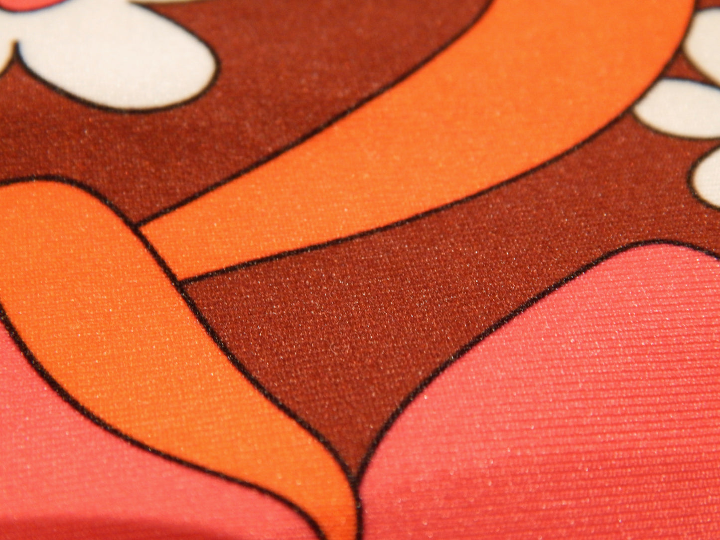 Italian Retro Floral Swimwear Knit