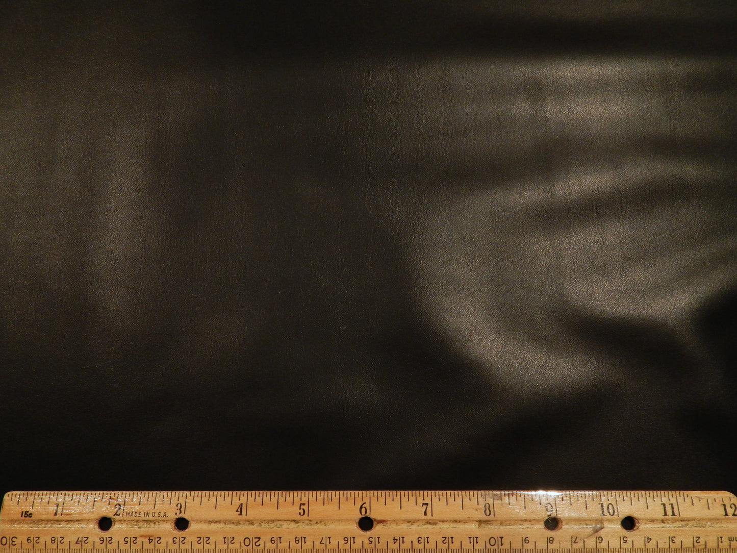 Black Stretch Faux Leather