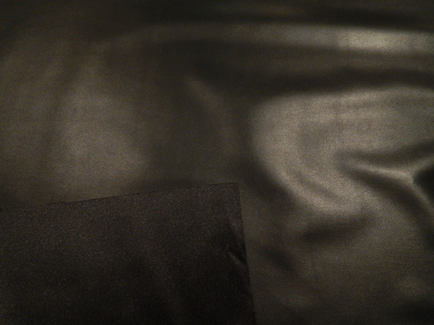 Black Stretch Faux Leather