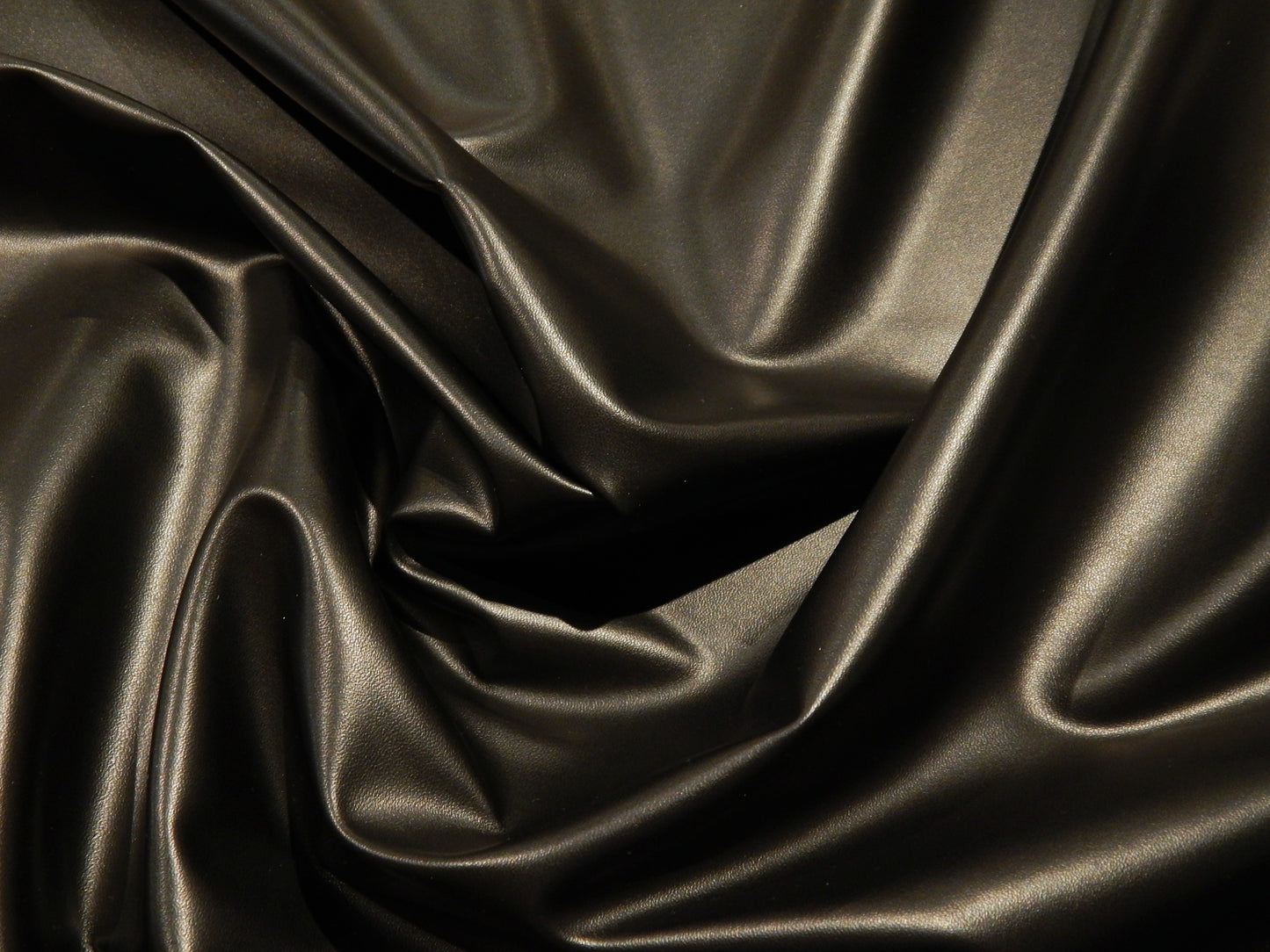 Black Stretch Faux Leather