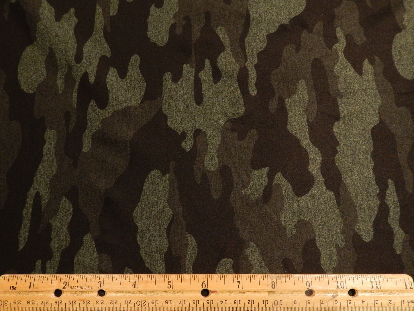 Hunter Green Reversible Camo Yoga Knit