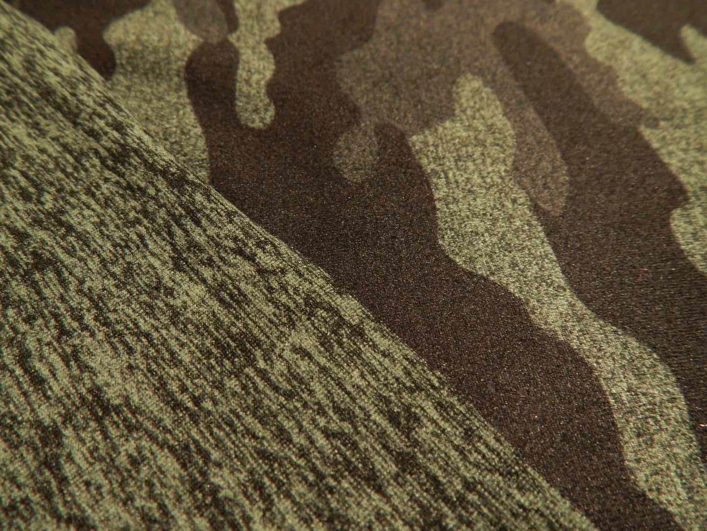 Hunter Green Reversible Camo Yoga Knit