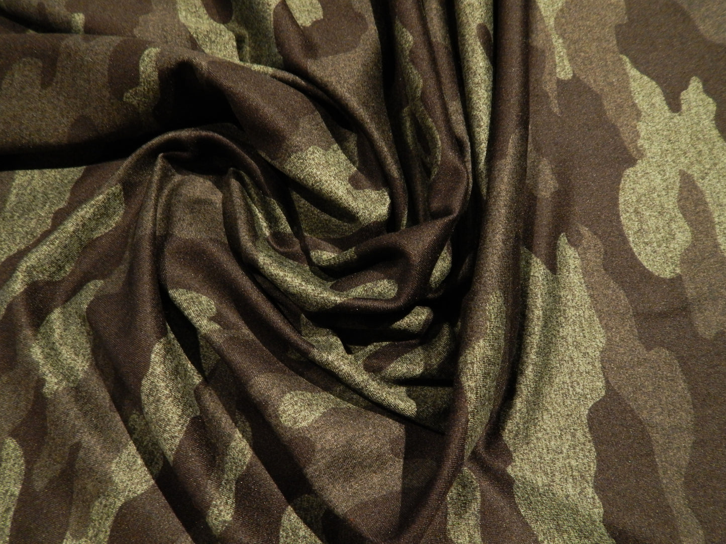 Hunter Green Reversible Camo Yoga Knit